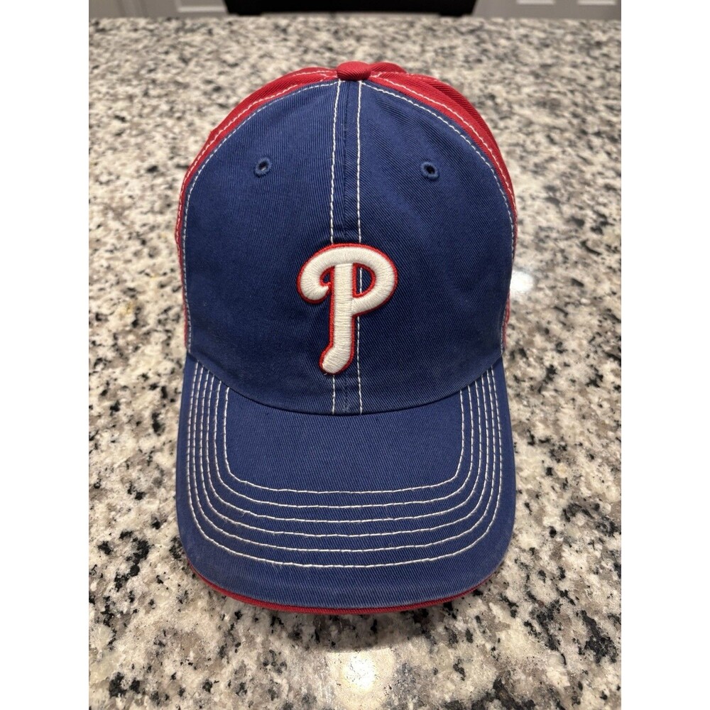Philadelphia Phillies Strapback Two Toned Twins Enterprise Cap Hat Red